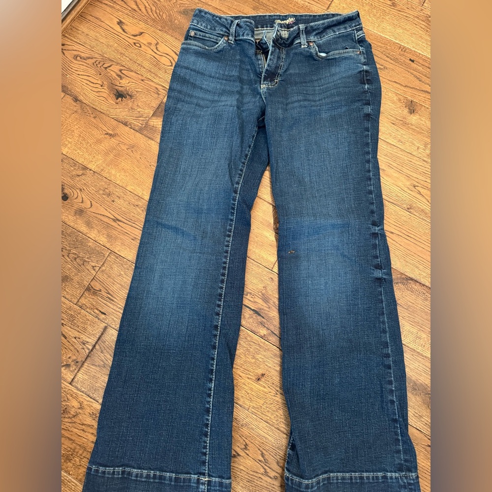 Wrangler Women's Dark Blue Flare Jeans